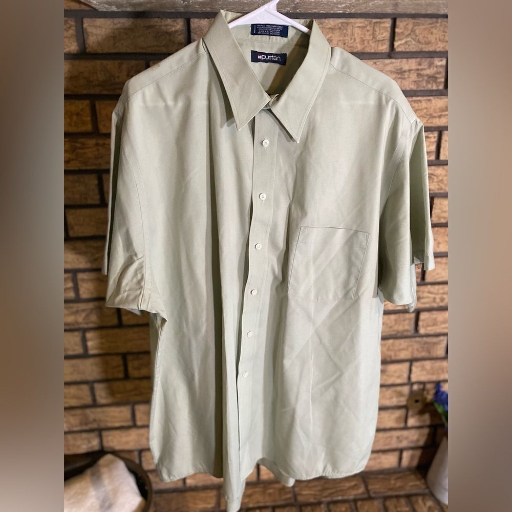 Sage green puritan top